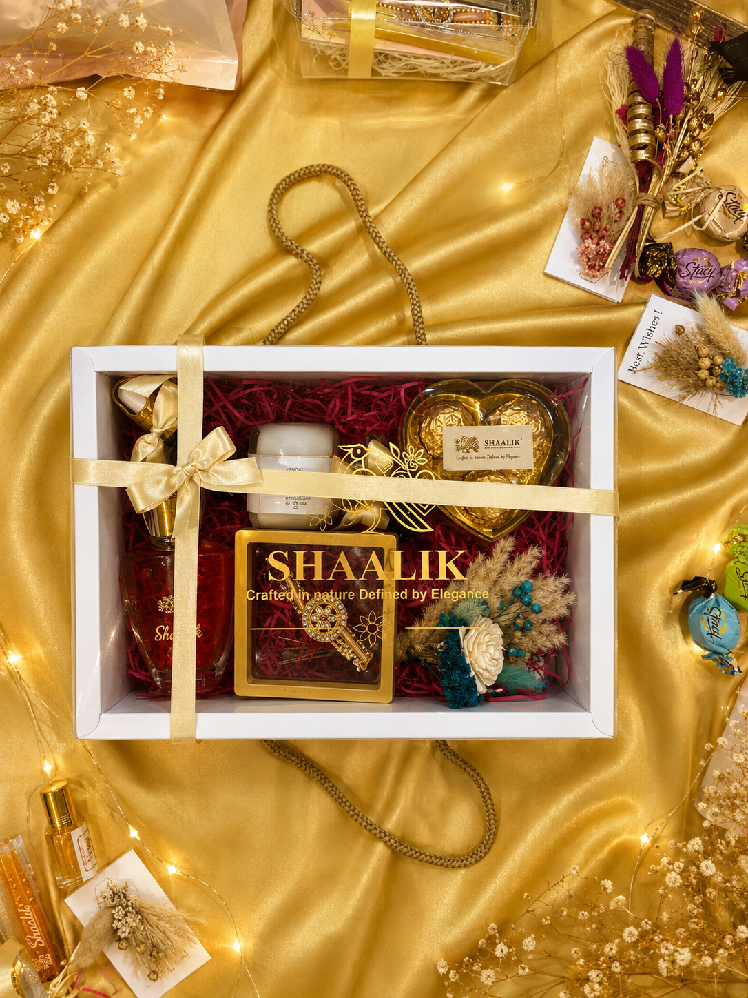 The Royale — Ultimate Luxury Rakhi Fragrance Hamper | Shaalik | Rakhi, Candle, 60ml Perfume & Attar