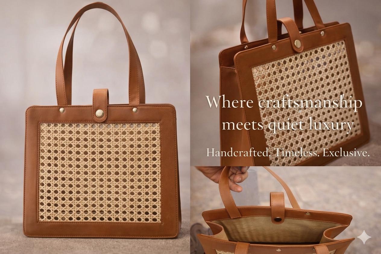 The signature Artisan Rattan- Tote Bag