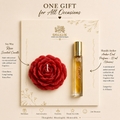 "Shaalik One Gift for All Occasions set - rose scented soy wax candle, Atelier perfume 12ml 
