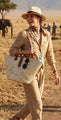 Eco Luxe Palm Leaf Tote-Handwoven Tropical Travel Bag