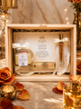 Shaalik Rakhi Gift Box — Handmade Rakhi + Amber Oud Perfume + Rose Candle