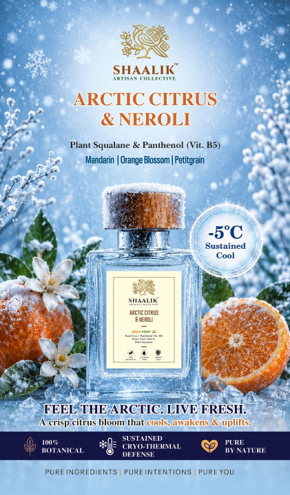 Arctic Citus & Neroli - Formulated with plant based Squalene and Vitamin B5