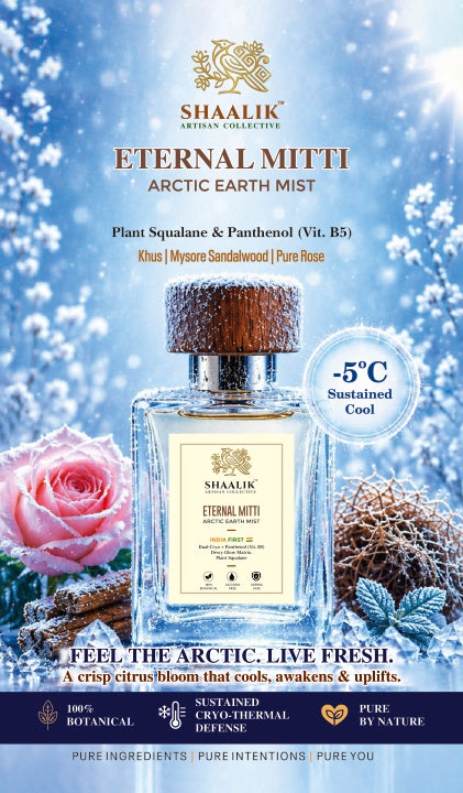 Arctic Earth Mist (Eternal Mitti)formulated with Plant based squalene and Vitamin B