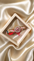 Shaalik Rakhi Luxor Hamper — Rakhi, Chocolates, Attar & Dried Flowers in a Pine Box
