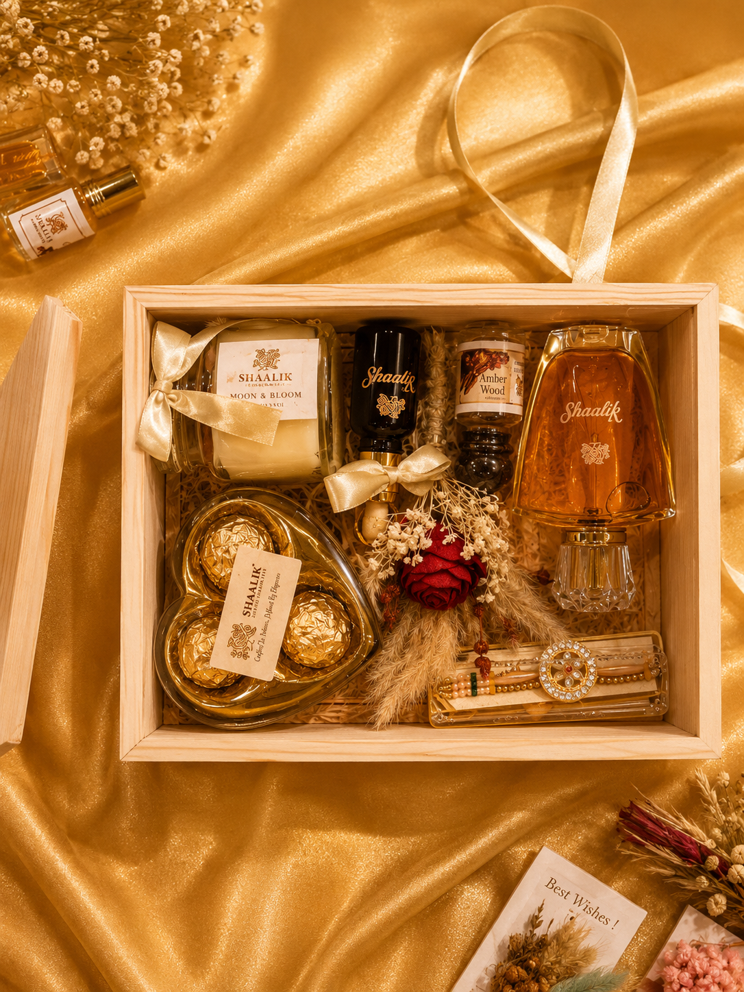 The Royale — Ultimate Luxury Rakhi Fragrance Hamper | Shaalik | Rakhi, Candle, 60ml Perfume & Attar