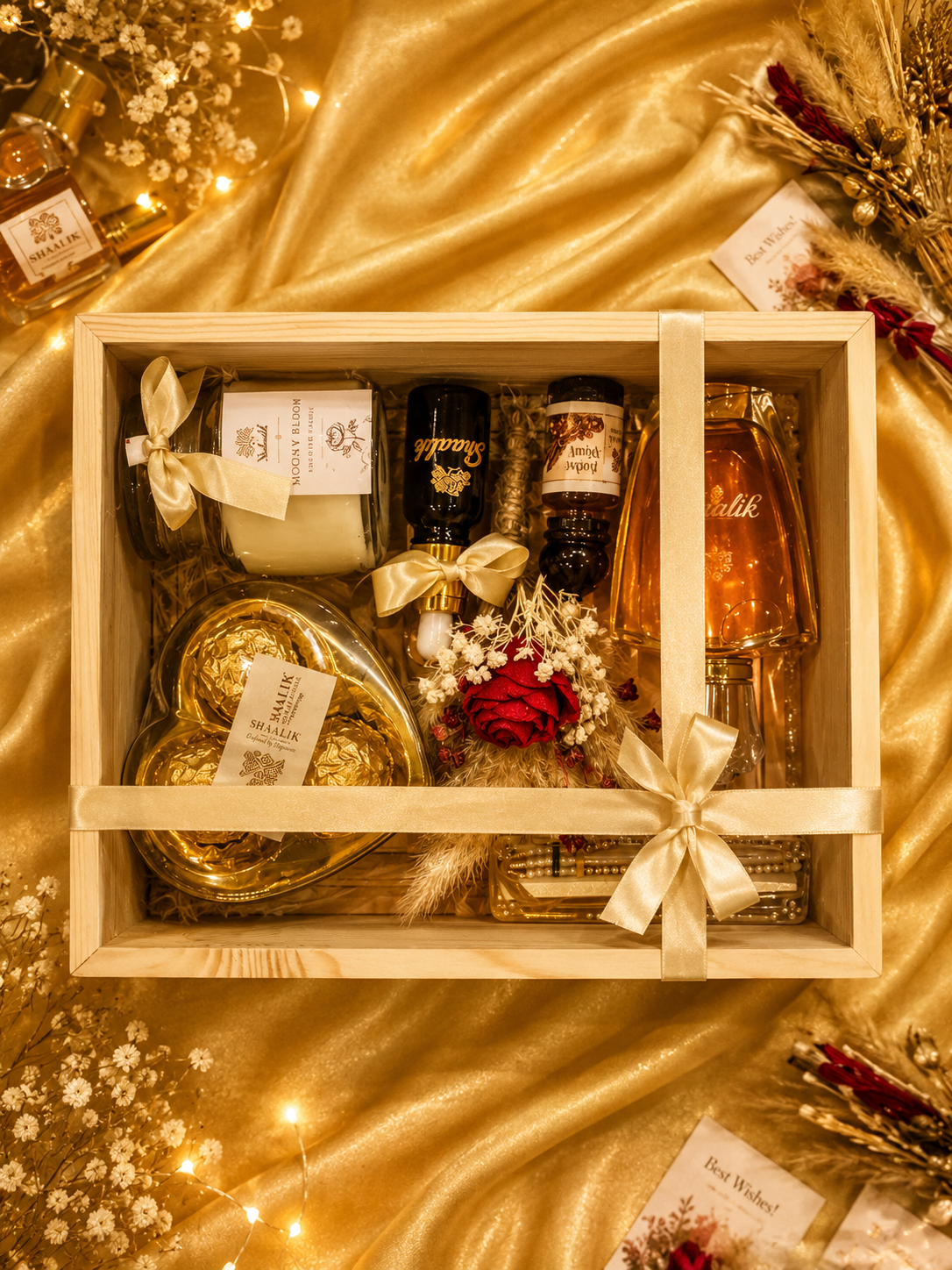The Royale — Ultimate Luxury Rakhi Fragrance Hamper | Shaalik | Rakhi, Candle, 60ml Perfume & Attar