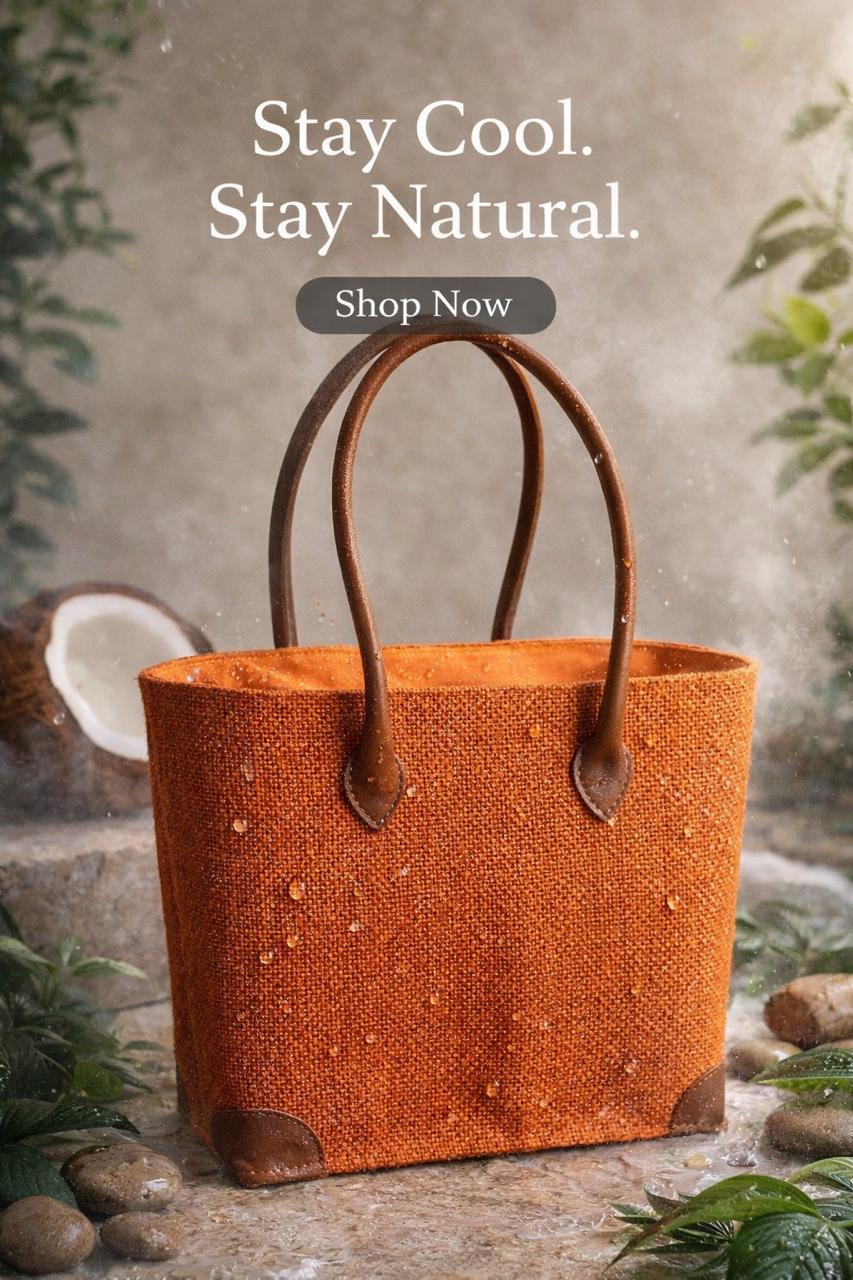 Eco Luxe Handwoven Jute Tote-Sustainable Everyday Bag