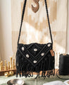 Boho Handwoven Black Macramé Sling Bag| Eco Friendly  Artisan Bag